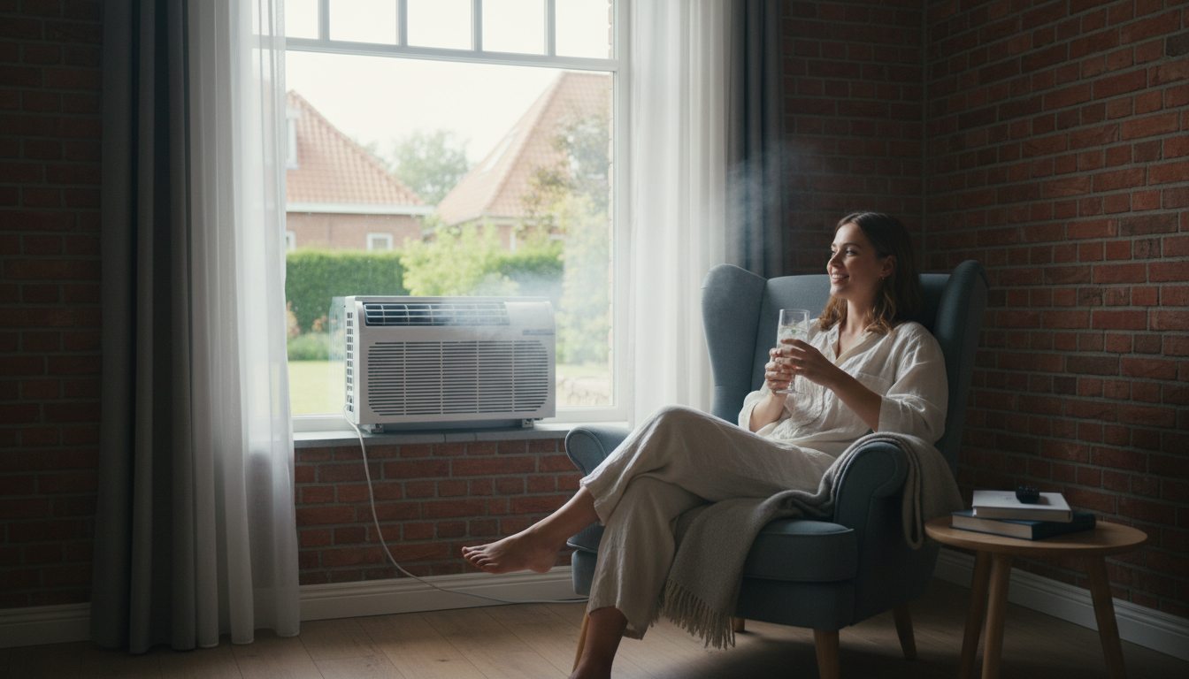 Airconditioning installatie bij moderne woning in Vlaanderen
